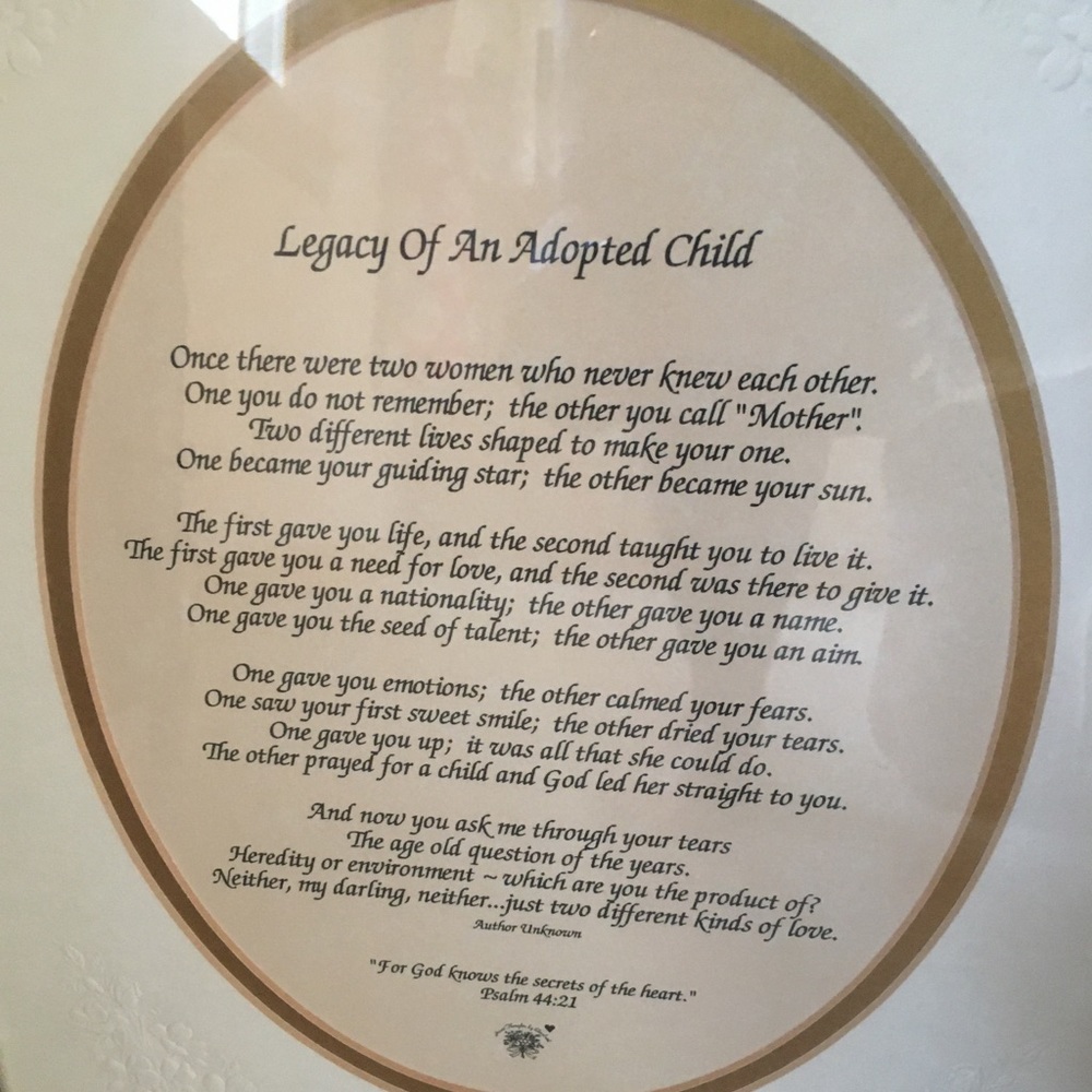 Adoption poem